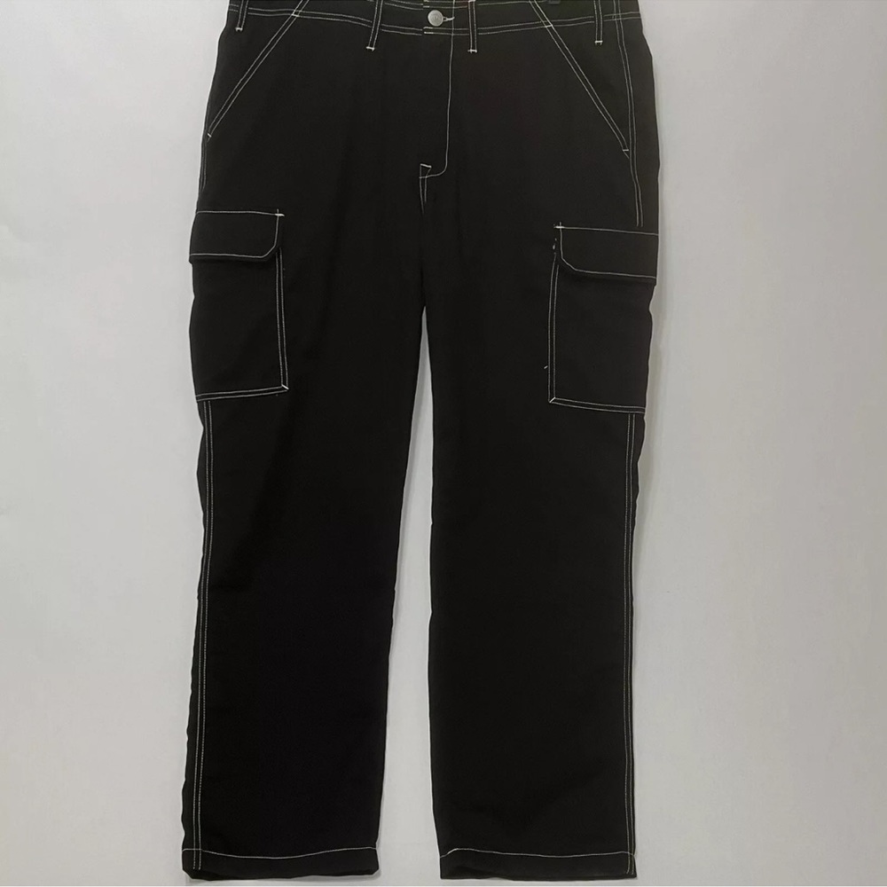 True Religion Cargo‎ Pants Jet Black Big Stitch